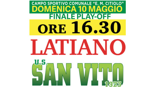 San Vito – Latiano: approfittate della prevendita